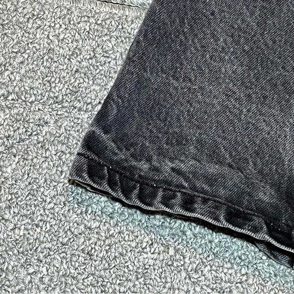 BDG Jean Mini Skirt Womens Size XS Black Front Snap Buttons Pockets - Picture 7 of 11